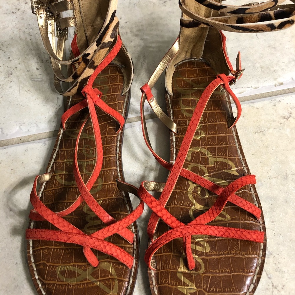 Sam Edelman leopard sandals